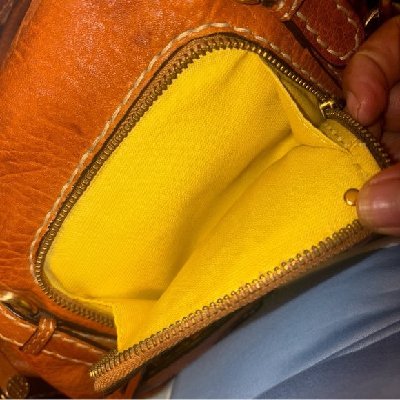 VINTAGE (LIKE NEW )ANTONIO MELANI Leather Satchel Bag, made of fine leather - Picture 12 of 17